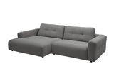 KAWOLA Sofa MIKA Ecksofa Cord grau