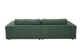 KAWOLA Sofa MIKA Ecksofa Cord smaragd