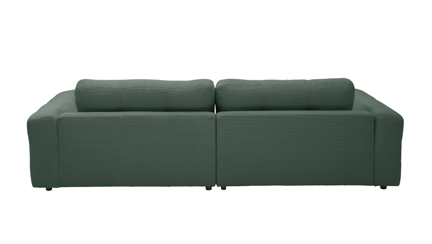 KAWOLA Sofa MIKA Ecksofa Cord smaragd