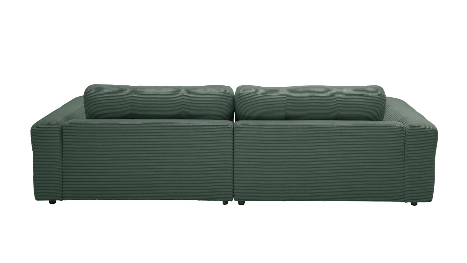 KAWOLA Sofa MIKA Ecksofa Cord smaragd