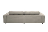 KAWOLA Sofa MIKA Ecksofa Cord steingrau