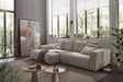 KAWOLA Sofa MIKA Ecksofa Cord steingrau, 276 x 167, Links