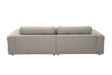 KAWOLA Sofa MIKA Ecksofa Cord steingrau