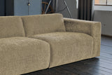 KAWOLA Sofa NELE 3-Sitzer Cord beige