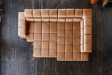 KAWOLA Sofa NELSON Ecksofa Leder cognac