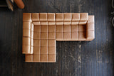KAWOLA Sofa NELSON Ecksofa Leder cognac