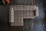 KAWOLA Sofa NELSON Ecksofa Leder dunkelbraun