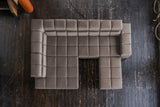 KAWOLA Sofa NELSON Ecksofa Leder dunkelbraun