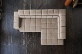 KAWOLA Sofa NELSON Ecksofa Leder grau