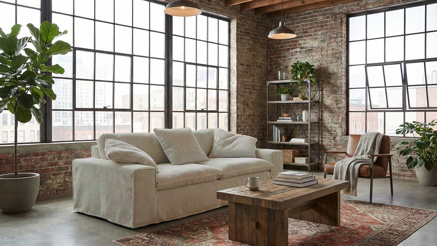 KAWOLA Sofa NETTA 3-Sitzer Bezug abziehbar Cord cremeweiß