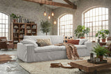 KAWOLA Sofa NETTA 3-Sitzer Bezug abziehbar Cord hellgrau, 3-Sitzer