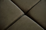KAWOLA Sofa NEVADA Ecksofa Velvet olivgrün