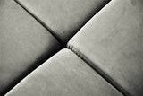 KAWOLA Sofa NEVADA Ecksofa Velvet silber