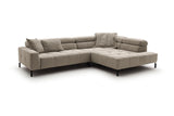 KAWOLA Sofa OHIO Ecksofa Feincord beige