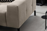 KAWOLA Sofa OHIO Ecksofa Feincord beige