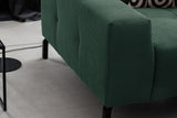 KAWOLA Sofa OHIO Ecksofa Feincord grün