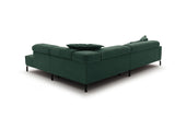 KAWOLA Sofa OHIO Ecksofa Feincord grün