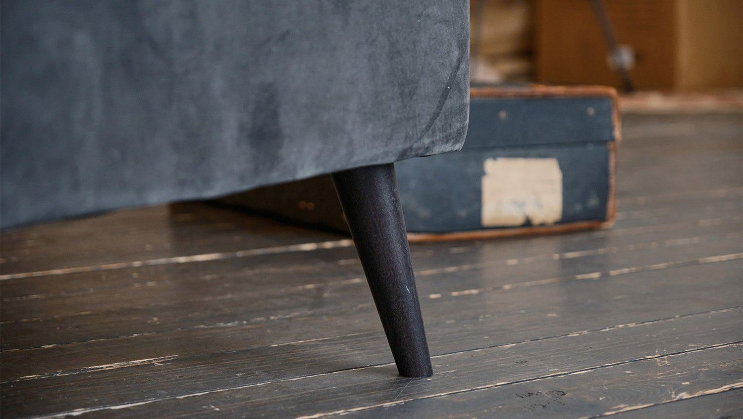 KAWOLA Sofa QUENYA Ecksofa Cord hellgrau / Velvet anthrazit