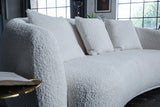 KAWOLA Sofa RADA 3-Sitzer Stoff cremeweiß