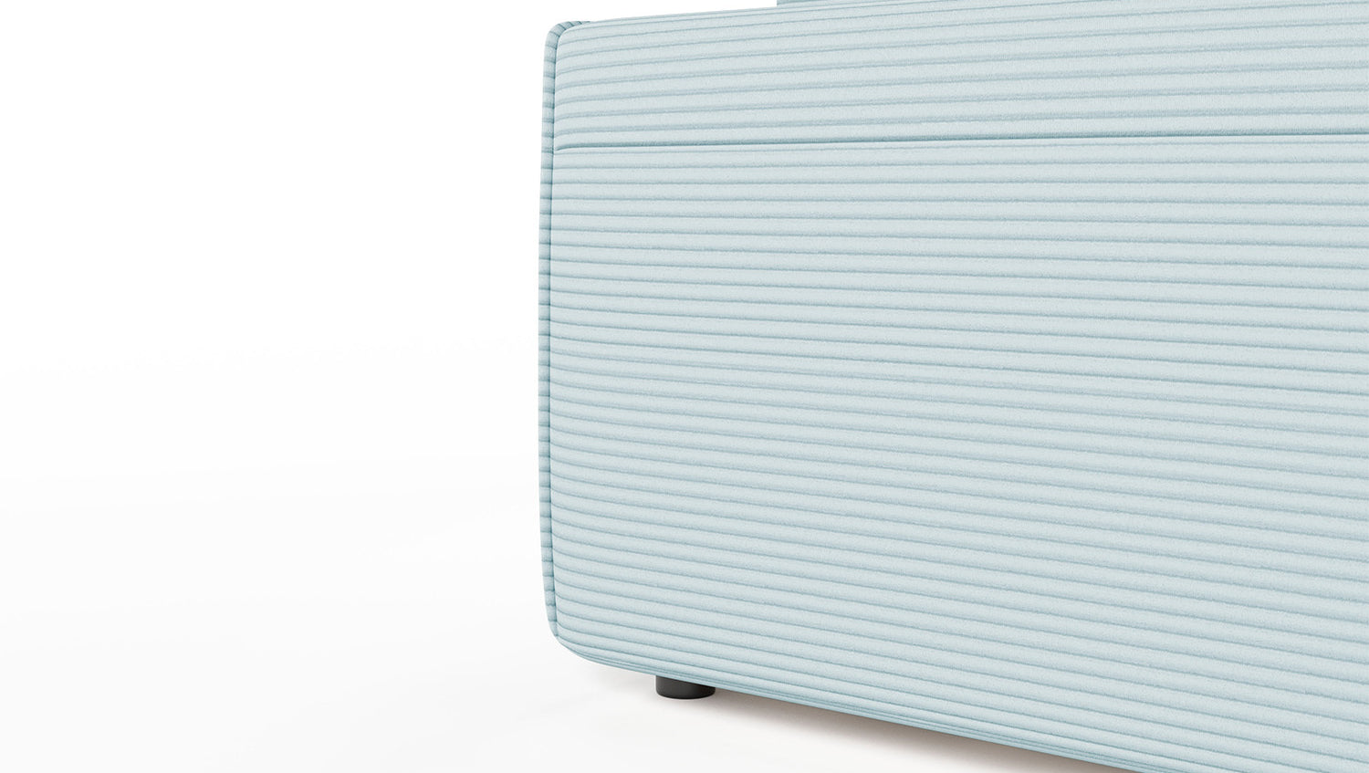 KAWOLA Sofa RANI 3-Sitzer Cord hellblau