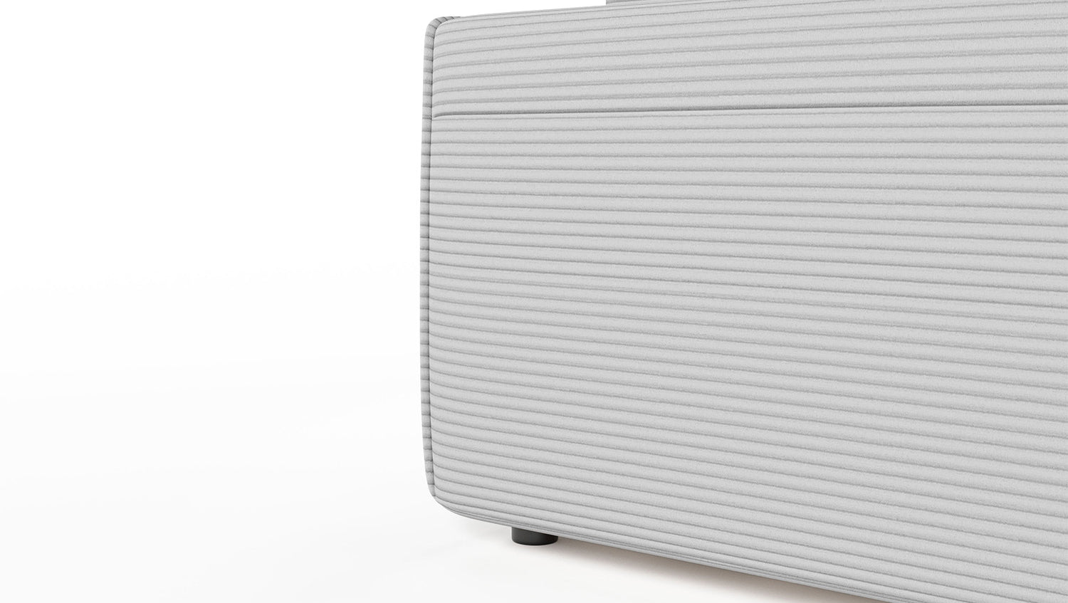 KAWOLA Sofa RANI 3-Sitzer Cord hellgrau