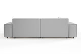 KAWOLA Sofa RANI 3-Sitzer Cord hellgrau