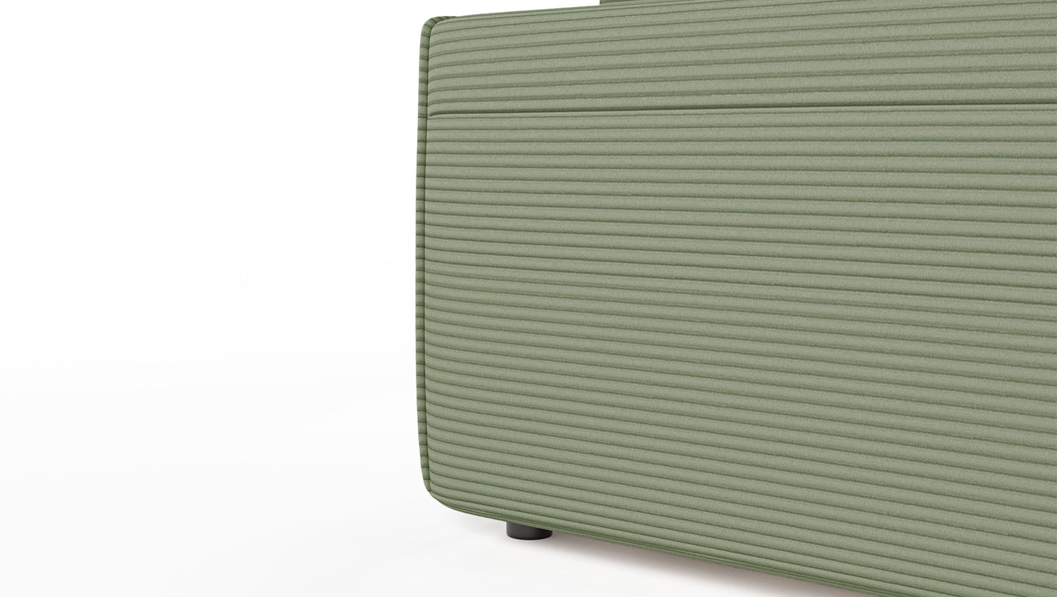 KAWOLA Sofa RANI 3-Sitzer Cord olivgrün