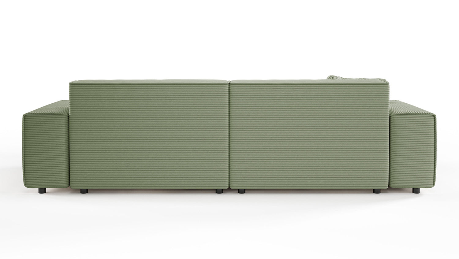 KAWOLA Sofa RANI 3-Sitzer Cord olivgrün