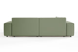 KAWOLA Sofa RANI 3-Sitzer Cord olivgrün