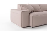 KAWOLA Sofa RANI 3-Sitzer Cord rosa