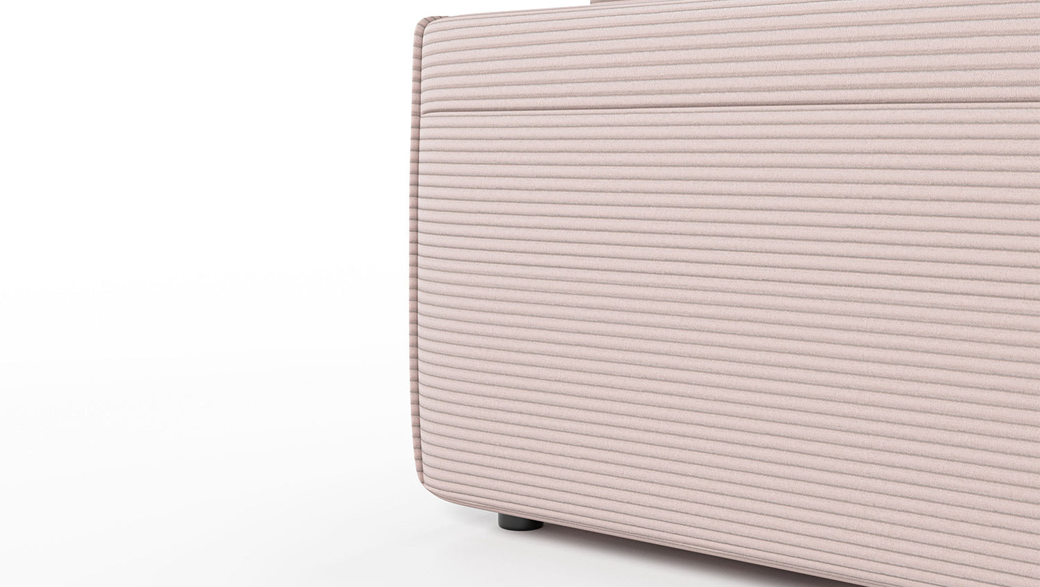 KAWOLA Sofa RANI 3-Sitzer Cord rosa