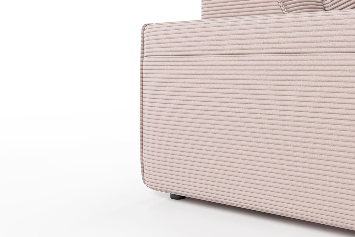 KAWOLA Sofa RANI 3-Sitzer Cord rosa