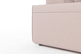 KAWOLA Sofa RANI 3-Sitzer Cord rosa