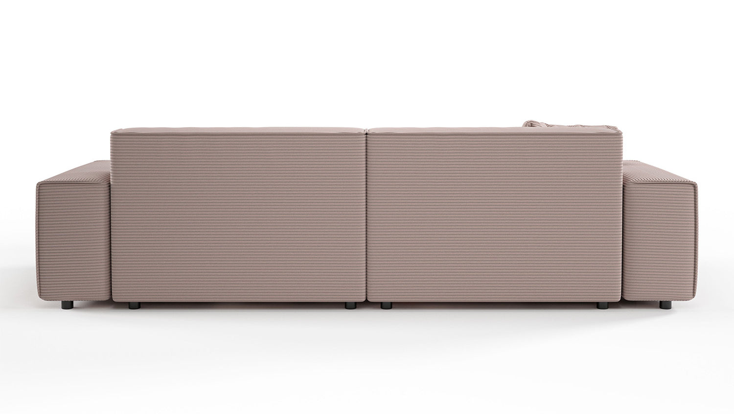 KAWOLA Sofa RANI 3-Sitzer Cord rosa