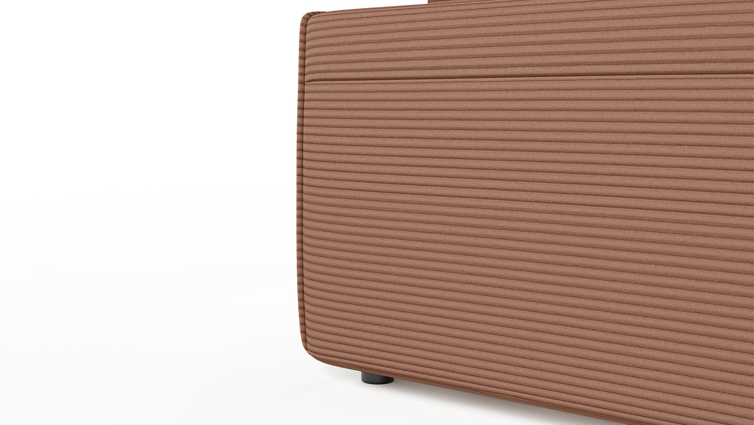 KAWOLA Sofa RANI 3-Sitzer Cord rost