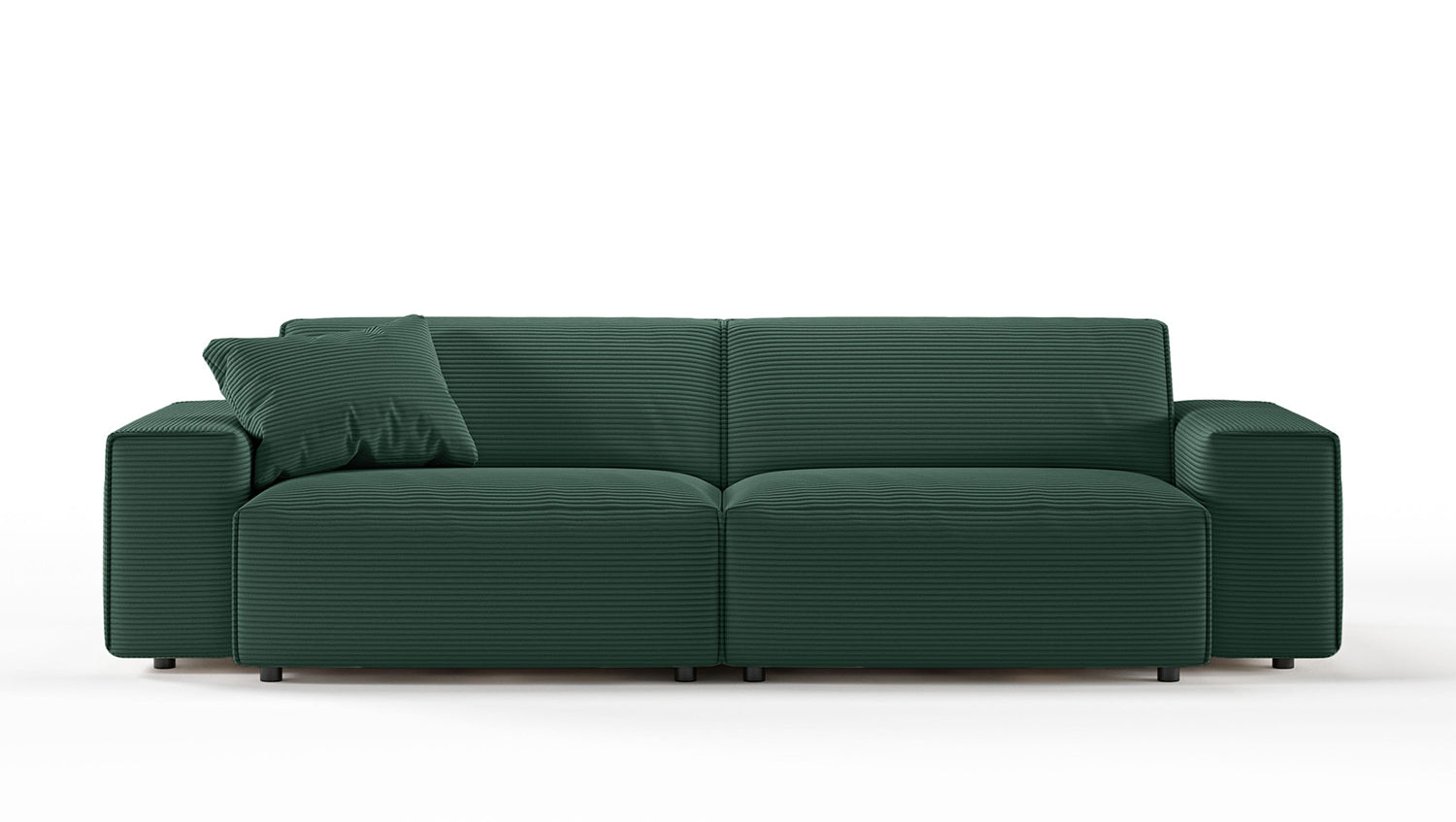 KAWOLA Sofa RANI 3-Sitzer Cord smaragd