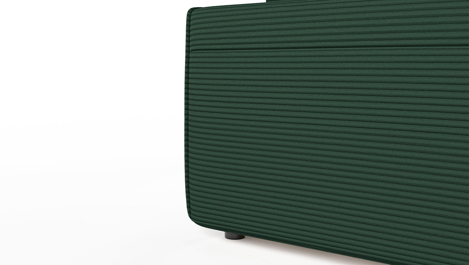 KAWOLA Sofa RANI 3-Sitzer Cord smaragd