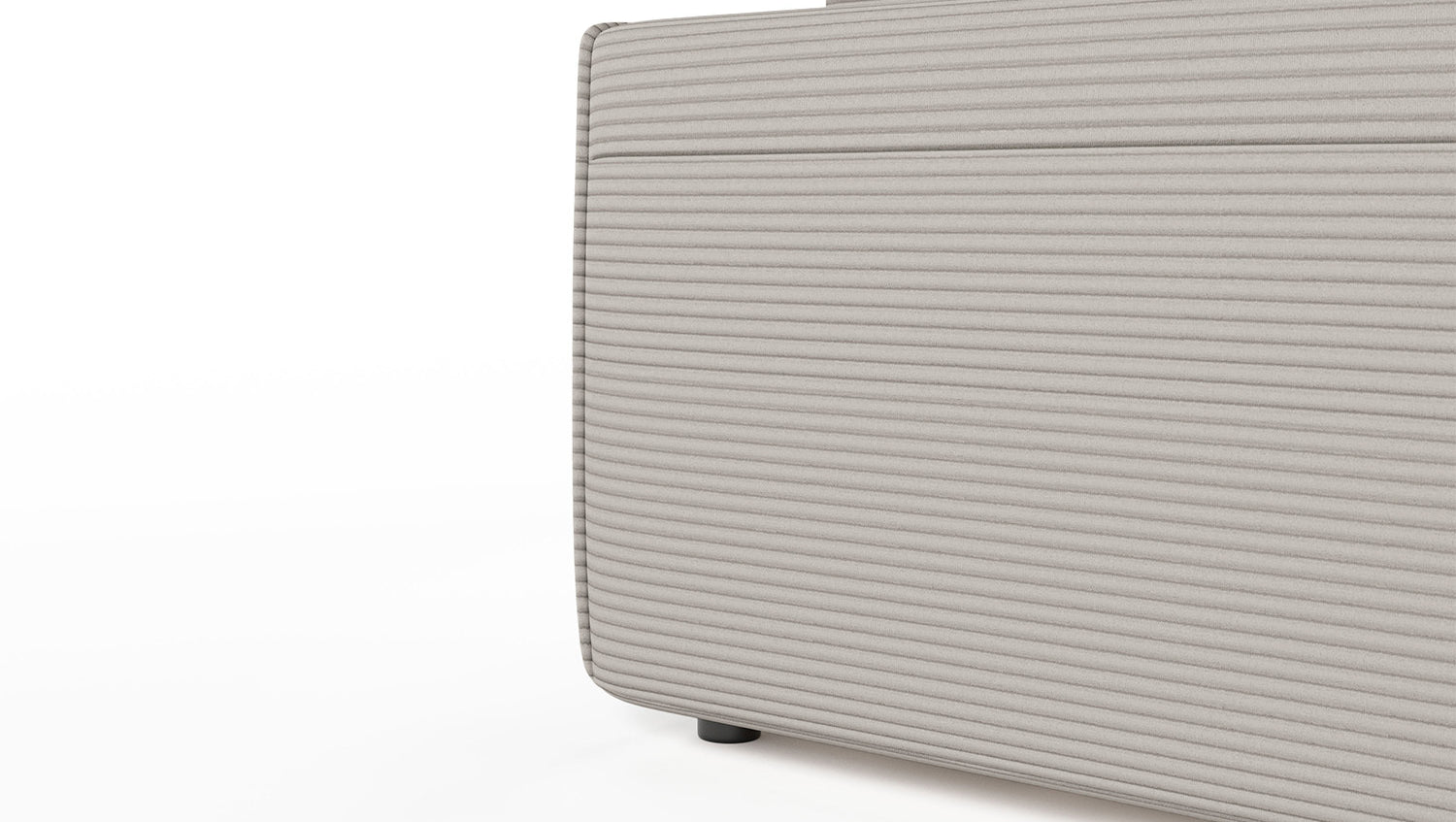 KAWOLA Sofa RANI 3-Sitzer Cord steingrau