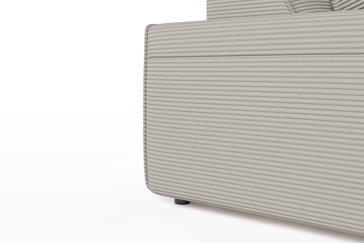KAWOLA Sofa RANI 3-Sitzer Cord steingrau