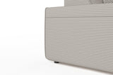 KAWOLA Sofa RANI 3-Sitzer Cord steingrau