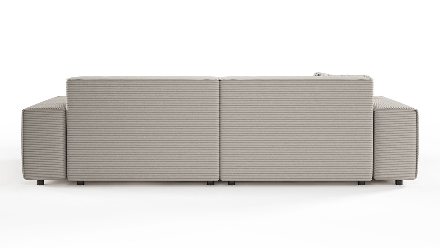 KAWOLA Sofa RANI 3-Sitzer Cord steingrau