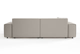 KAWOLA Sofa RANI 3-Sitzer Cord steingrau
