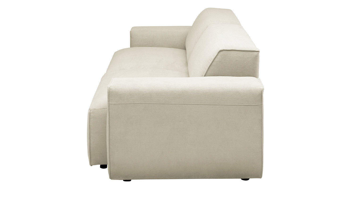 KAWOLA Sofa RANI 3-Sitzer Feincord beige