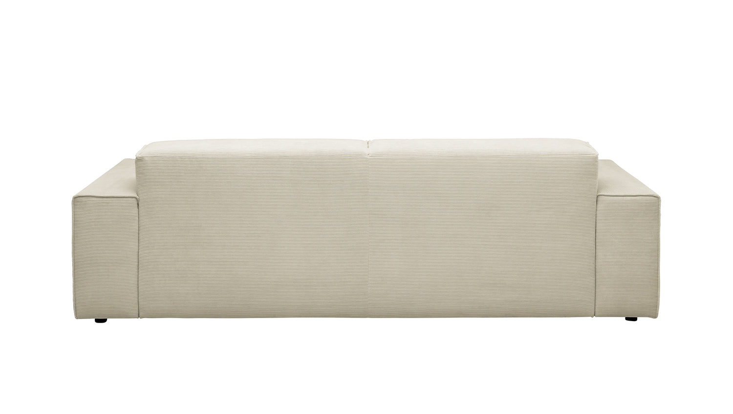 KAWOLA Sofa RANI 3-Sitzer Feincord beige