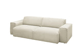 KAWOLA Sofa RANI 3-Sitzer Feincord beige