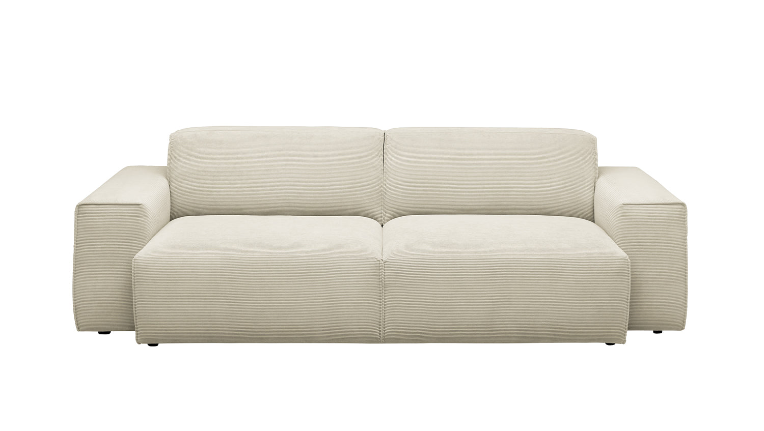 KAWOLA Sofa RANI 3-Sitzer Feincord beige