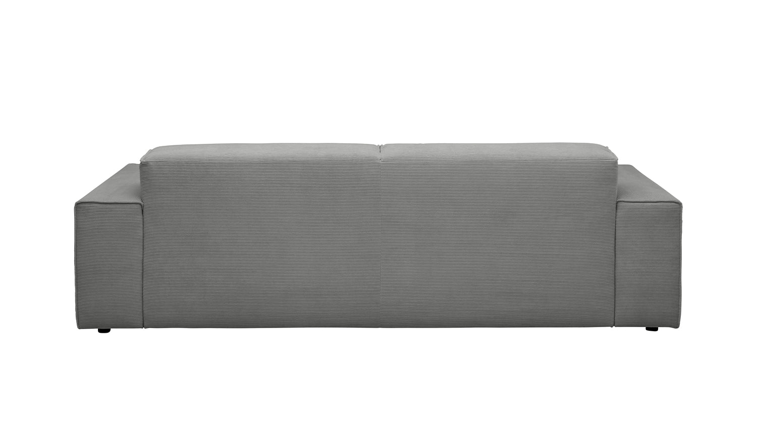 KAWOLA Sofa RANI 3-Sitzer Feincord grau