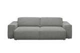 KAWOLA Sofa RANI 3-Sitzer Feincord grau
