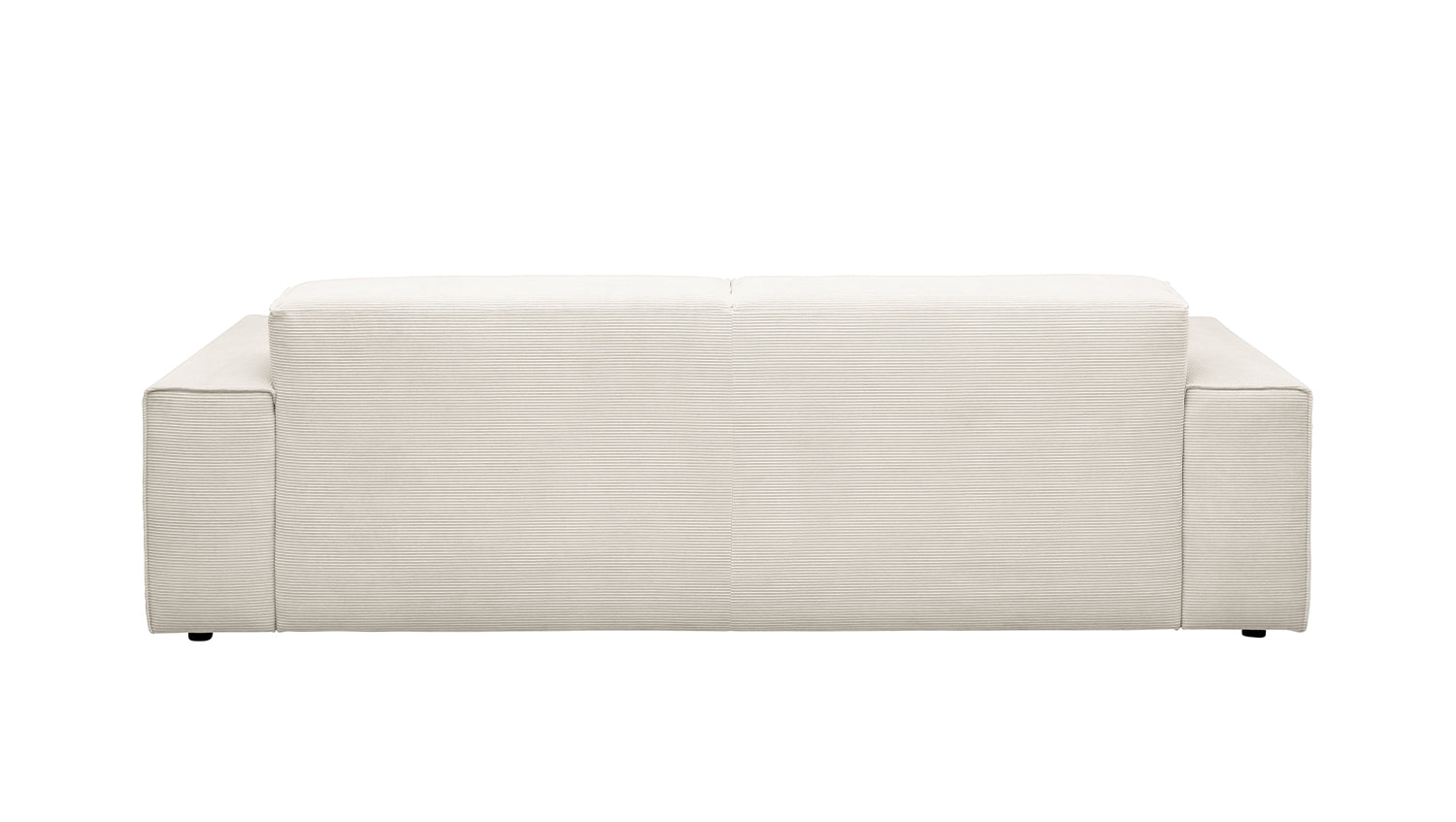 KAWOLA Sofa RANI 3-Sitzer Feincord weiß