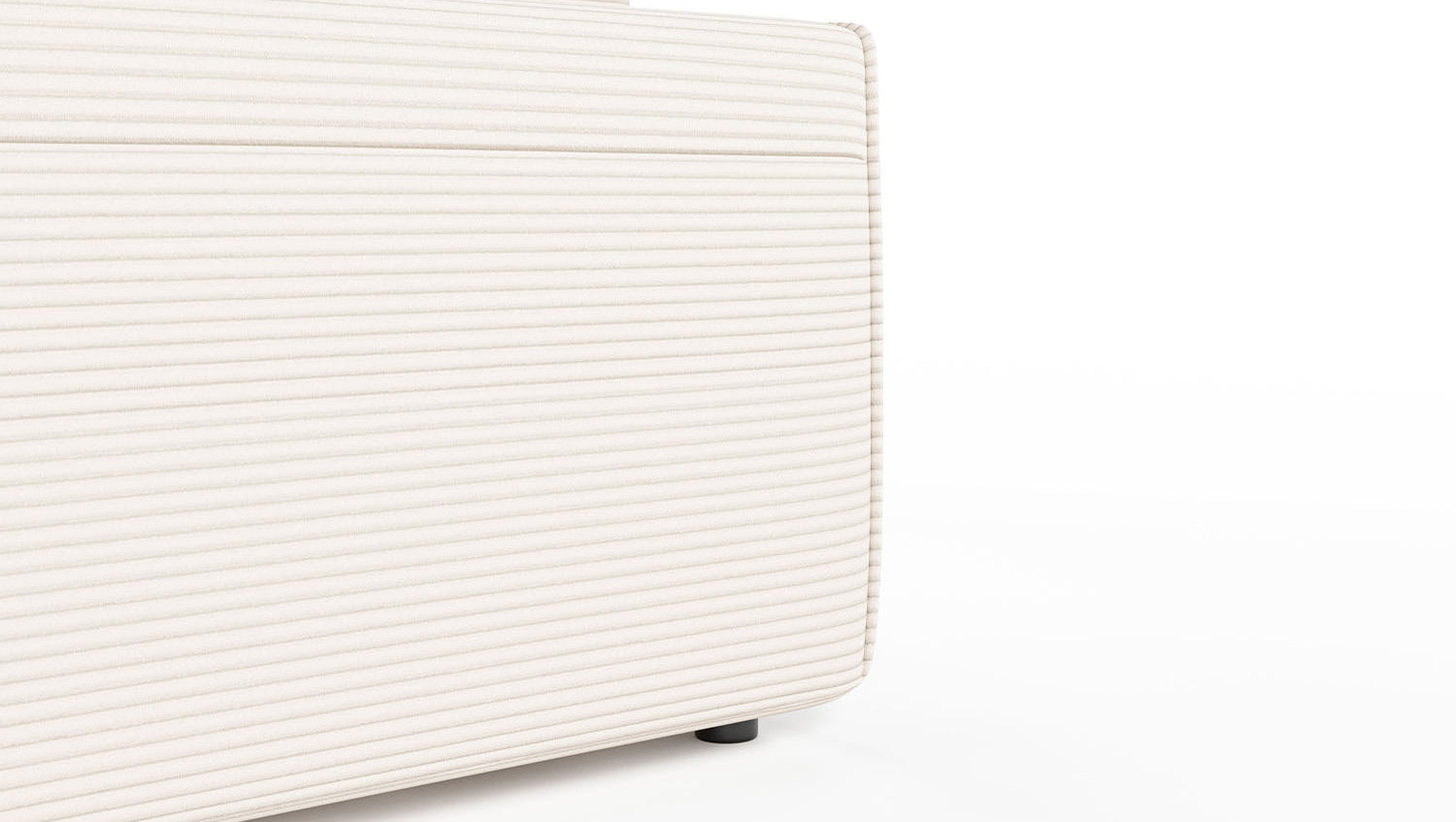 KAWOLA Sofa RANI Ecksofa Cord cremeweiß